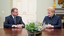 Saulius Skvernelis ir Dalia Grybauskaitė
