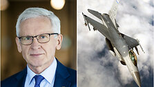 Gintaras Bagdonas ir F-16 naikintuvas