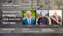 Diskusija &bdquo;Demokratija ir Vakarų civilizacijos vertybės&ldquo;