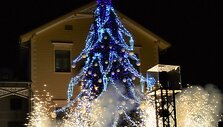 Palangos Kalėdų eglės įžiebimo &scaron;ventės akimirka