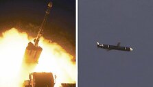 &Scaron;iaurės Korėjos valstybinė žiniasklaida paskelbė naujos sparnuotosios raketos nuotraukas
