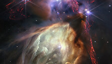 Rho Ophiuchi debesų kompleksas &ndash; arčiausiai Žemės esantis žvaigždžių formavimosi regionas.