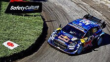  Kadras i&scaron; 2025m. Japonijos WRC ralio. WRC organizatorių &bdquo;facebook&ldquo; tinkle patalpinta nuotrauka.
