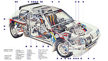 &bdquo;Peugeot 205 Turbo 16&ldquo;. Gamintojo nuotr.
