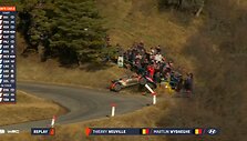 T.Neuville avarija. WRC organizatorių &bdquo;facebook&ldquo; puslapyje patalpinta nuotr.