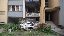 Palangoje, Sodų gatvėje sudegė butas