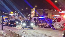 Ozo gatvėje susidūrė keturi automobiliai: vienas jų apvirto ant &scaron;ono