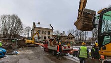 Pradedamos komplekso &bdquo;Vilniaus Džiazas&ldquo; statybos Senamiestyje