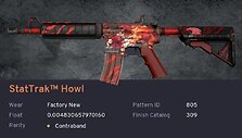 &bdquo;M4A4 | Howl&ldquo; &bdquo;skinas&ldquo;