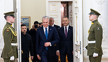 Volodymyras Zelenskis, Gitanas Nausėda, Karolis Nawrockis