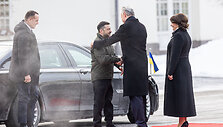 Oficiali Ukrainos pirmosios poros pasitikimo ceremonija Prezidentūroje