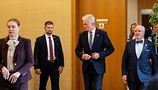 Gitano Nausėdos ir Seimo pirmininko komentaras po susitikimo su Seimo valdyba
