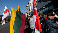 Protestas už Baltarusijos laisvę, prie&scaron; kankinimus, už represijų nutraukimą ir politinių kalinių i&scaron;laisvinimą