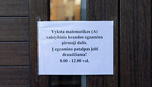 11-okai laiko matematikos egzaminą