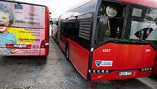Verkių gatvėje esančiame autobusų parke ap&scaron;audyti 25 autobusai