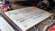 Nuimta atminimo lenta M.K.Čiurlioniui Vilniaus g. 12