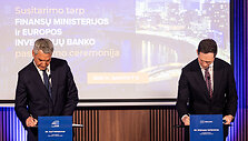 Europos investicijų banko sutarties dėl 300 milijonų eurų kredito gynybai pasira&scaron;ymas