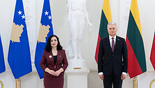 Prezidento susitikimas su Kosovo Prezidentė Vjosa Osmani