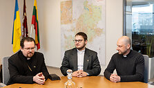 Ortodoksų Bažnyčiai priklausantys lietuvių dvasininkai susitiko su meru