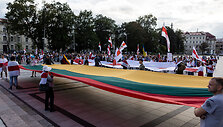 Solidarumo su Baltarusija dieną ir antrųjų taikių protestų prie&scaron; suklastotus Baltarusijos prezidento rinkimus metinių minėjimas