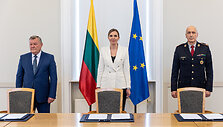 Vytautas Simelis, Agnė Bilotaitė ir Saulius Greičius