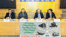 Lietuvos transporto darbuotojų profesinių sąjungų forumo spaudos konferencija
