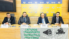 Lietuvos transporto darbuotojų profesinių sąjungų forumo spaudos konferencija