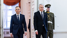 Gitanas Nausėda susitiko su Lenkijos Prezidentu Andrzejumi Duda