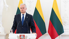 Gitano Nausėdos ir Albanijos Prezidento Bajram Begaj spaudos konferencija
