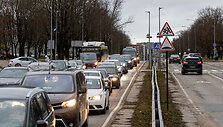 Prie&scaron;&scaron;ventinės automobilių spūstys Vilniuje