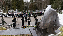 Žuvusiųjų pagerbimo ceremonija Antakalnio kapinėse 