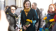 Palaikymo akcija &bdquo;Kovo 8-oji &ndash; solidarumo su Ukrainos moterimis diena&ldquo; 