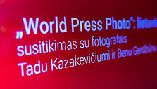 Susitikimas su fotografais Tadu Kazakevičiumi ir Benu Gerdžiūnu, pelniusiais prestižinio spaudos fotografijų konkurso &bdquo;World Press Photo&ldquo; apdovanojimus