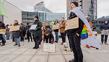 Protestas prie savivaldybės