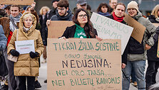 Protestas prie savivaldybės