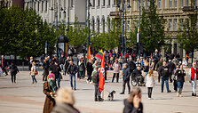 Protestas katedros aik&scaron;tėje