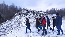 Žygeiviai vaik&scaron;to po bunkerius 