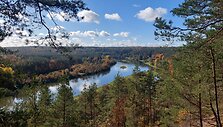 Neries slėnis nuo Paneri&scaron;kių regyklos