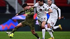 Gvidas Gineitis (66 numeris) tapo ketvirtuoju lietuviu, žengusiu į aik&scaron;tę per &bdquo;Serie A&ldquo; rungtynes.