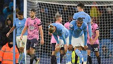 &bdquo;Manchester City&ldquo; ir &bdquo;Everton&ldquo; rungtynes baigė lygiosiomis.