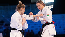 Brigita Svinkunaitė (de&scaron;inėje) apgynė Europos čempionės titulą.