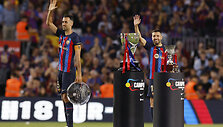 Sergio Busquetsas ir Jordi Alba.