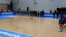 Airijos rinktinė prie&scaron; rungtynes su Izraelio komanda.