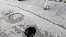 Įgriuva Vivulskio gatvėje