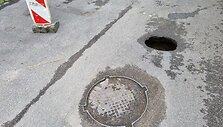 Įgriuva Vivulskio gatvėje