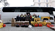 &bdquo;Stiprūs kartu&ldquo; dalija humanitarinę pagalbą Lvive