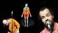 Scena i&scaron; spektaklio &bdquo;Mūsų smurtas ir jūsų smurtas&ldquo; (rež. Oliveris Frljićius). Nuotr. aut. D.Matvejev