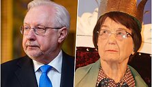 Literatūrologas Kęstutis Urba ir ra&scaron;ytoja Vytautė Žilinskaitė