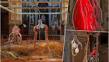 Lietuvos nacionalinis paviljonas Venecijos &scaron;iuolaikinio meno bienalėje. &bdquo;Pakui Hardware&ldquo; ir Marijos Teresės Rožanskaitės paroda &bdquo;Uždegimas&ldquo;, 2024