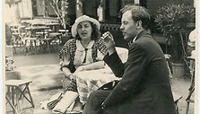 Aktoriai Elena Žalenkivičaitė-Petrauskienė ir Henrikas Kačinskas Palangoje. Apie 1930 m. 